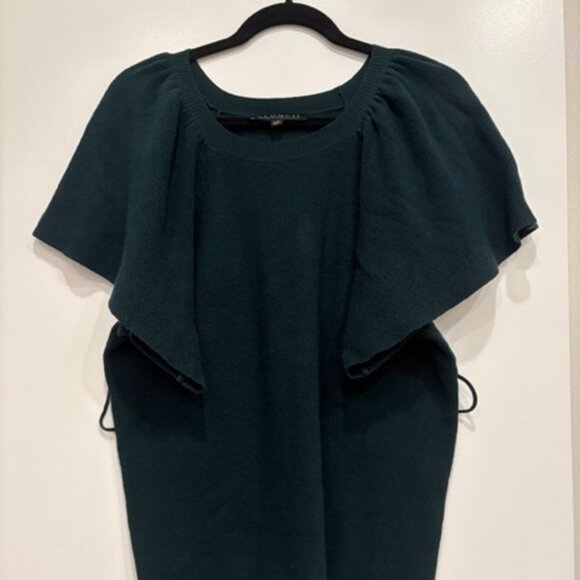 Eloquii Deep Green Knit Top 14/16 - Like New - Picture 1 of 5